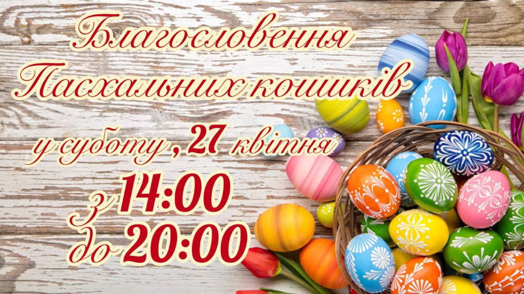 Благословення Пасхальних кошиків